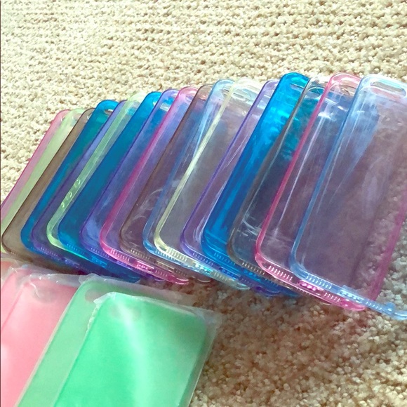 5 FOR $10 DEAL // 26 mixed color flex iPhone cases - Picture 2 of 2